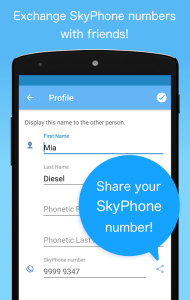 اسکرین شات 3 برنامه SkyPhone - Voice & Video Calls