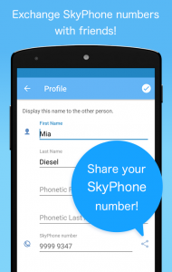 اسکرین شات برنامه SkyPhone - Voice & Video Calls 3