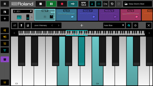 اسکرین شات برنامه Roland Zenbeats Music Creation 5