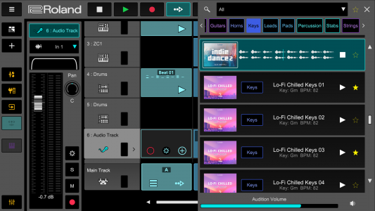 اسکرین شات 7 برنامه Roland Zenbeats Music Creation