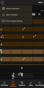 اسکرین شات برنامه Chord Tracker 5