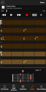 اسکرین شات برنامه Chord Tracker 3