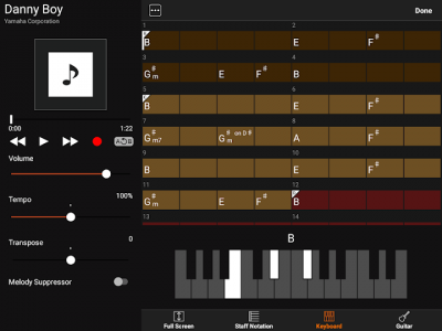 اسکرین شات برنامه Chord Tracker 7