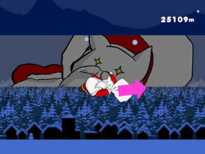 اسکرین شات بازی Flying Santa Cat 8