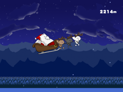 اسکرین شات بازی Flying Santa Cat 5