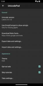 اسکرین شات 8 برنامه Unicode Pad