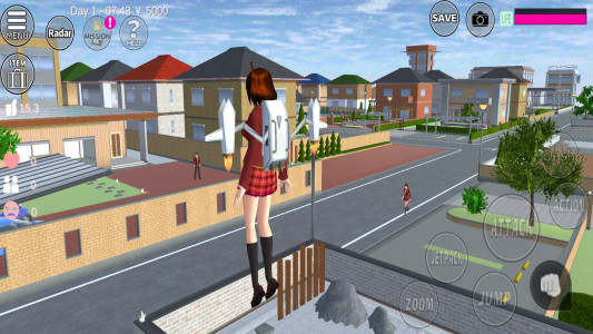 اسکرین شات بازی ساکورا اسکول | Sakura School نسخه مود شده 3