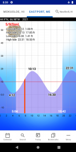 اسکرین شات برنامه Tide Chart 1