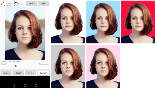 اسکرین شات 1 برنامه ID photo background editor