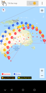 اسکرین شات 4 برنامه Sun position and path