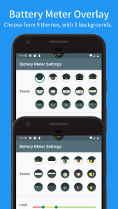 اسکرین شات برنامه Battery Meter Overlay 3