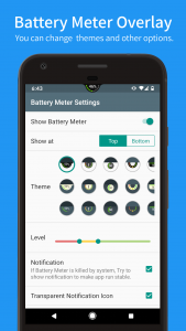 اسکرین شات برنامه Battery Meter Overlay 2