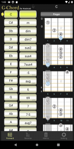 اسکرین شات برنامه G-Chord (Guitar Chord) 1