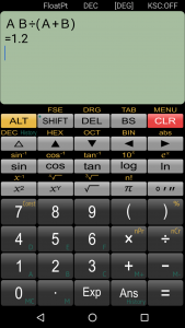 اسکرین شات 4 برنامه Panecal Scientific Calculator
