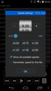 اسکرین شات برنامه Music Speed Changer: Audipo 3