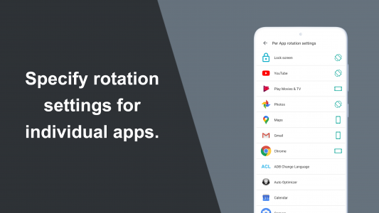 اسکرین شات 3 برنامه Rotation Control