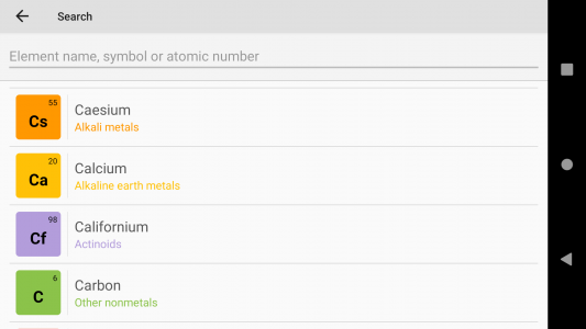 اسکرین شات برنامه Periodic Table 2025. Chemistry 8