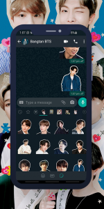 اسکرین شات برنامه Jungkook WASticker 5