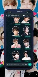 اسکرین شات برنامه Jungkook WASticker 2