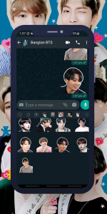 اسکرین شات برنامه Jungkook WASticker 3