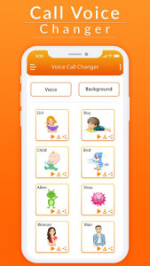 اسکرین شات برنامه Call Voice Changer - Voice Changer for Phone Call 1