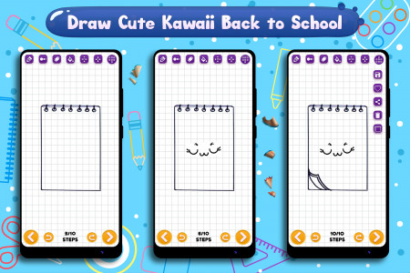 اسکرین شات برنامه Learn to Draw School Supplies 6