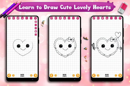 اسکرین شات برنامه Learn to Draw Lovely Hearts 6