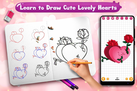 اسکرین شات برنامه Learn to Draw Lovely Hearts 7