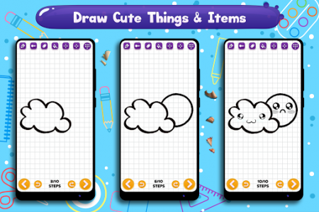 اسکرین شات برنامه Learn to Draw Cute Things & Items 4
