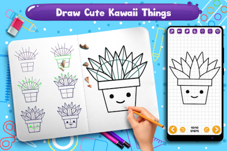 اسکرین شات برنامه Learn to Draw Cute Things & Items 3