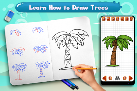 اسکرین شات برنامه Learn to Draw Trees 3