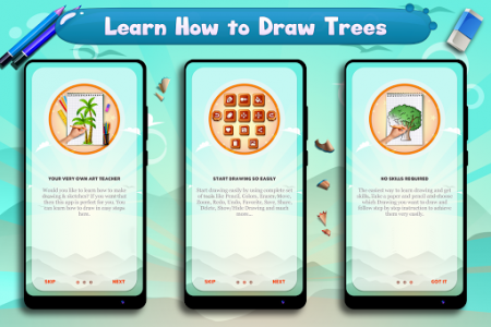 اسکرین شات برنامه Learn to Draw Trees 2