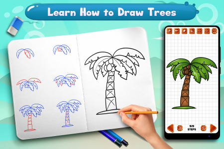 اسکرین شات 3 برنامه Learn to Draw Trees