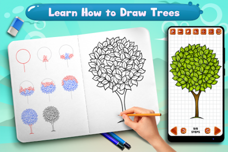 اسکرین شات برنامه Learn to Draw Trees 5