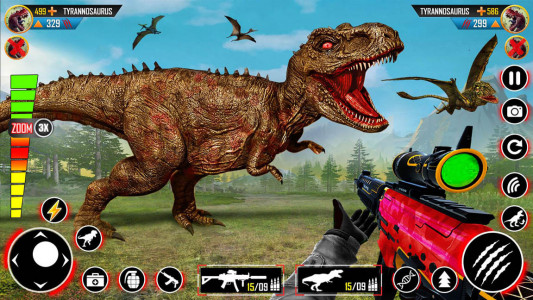اسکرین شات بازی بازی شکارچی دایناسور | بازی تفنگی 1