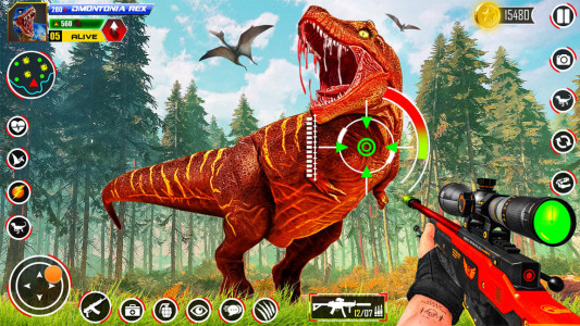 اسکرین شات بازی بازی شکارچی دایناسور | بازی تفنگی 3