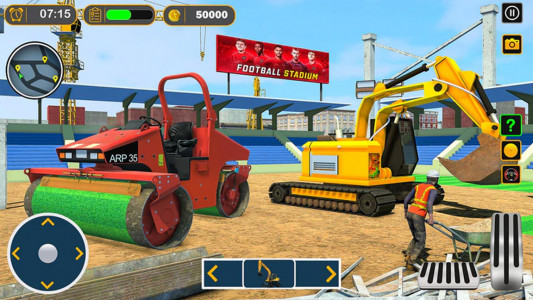 اسکرین شات بازی ساخت استادیوم | بازی ماشین سنگین 2