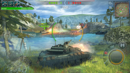 اسکرین شات بازی جنگ تانک ها | بازی جنگی تفنگی 3