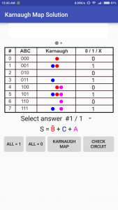 اسکرین شات برنامه Karnaugh Kmap Solver 2