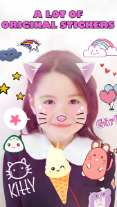 اسکرین شات برنامه Kawaii Stickers: Cute Filters 1