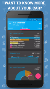 اسکرین شات 1 برنامه Car Expenses Manager