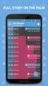 اسکرین شات 2 برنامه Fuel Manager (Consumption)