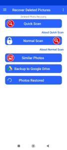 اسکرین شات 1 برنامه Recover Deleted Photos