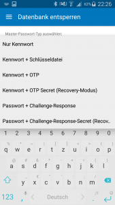 اسکرین شات برنامه Keepass2Android Password Safe 7