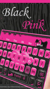 اسکرین شات برنامه Pink Heart Keyboard Theme 1