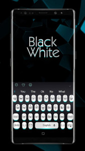اسکرین شات برنامه Black White Light Keyboard 3