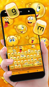 اسکرین شات برنامه Emoji Keyboard Theme 1
