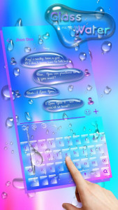 اسکرین شات برنامه Glass Water Keyboard 2