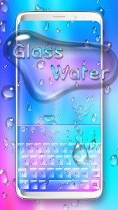 اسکرین شات برنامه Glass Water Keyboard 1
