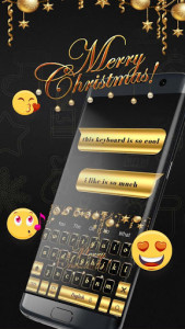 اسکرین شات برنامه Golden Merry Christmas music keyboard 2